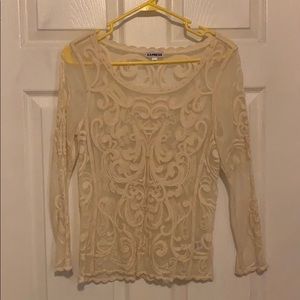 Lace long sleeve top